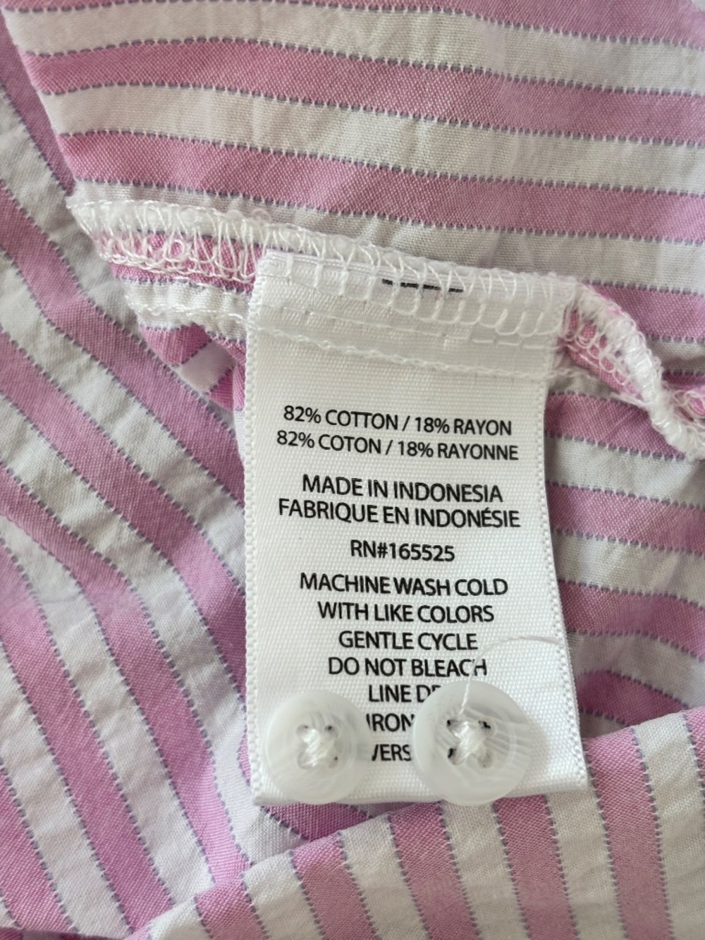 Lola River Seersucker Striped Button Down Shirt Women’s Size XS - Picture 6 of 10